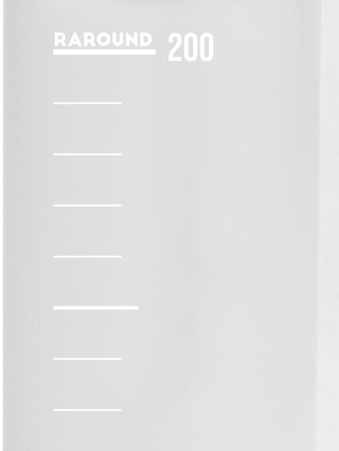 라라운드 자체제작 심플 키재기 스티커 200cm, 무광 투명화이트