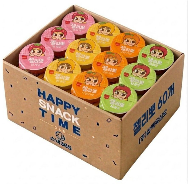 젤리뽀 대용량 젤리, 60개, 60g