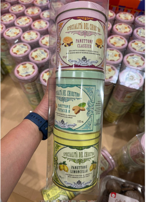 드밀란 파네토네 트리오 버라이어티 3종 세트 De Milan Panettone, 3개, 100g