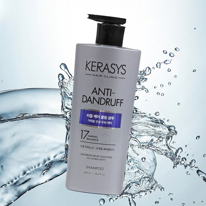 케라시스 두피 비듬케어 쿨링 단백질 샴푸, 600ml, 1개