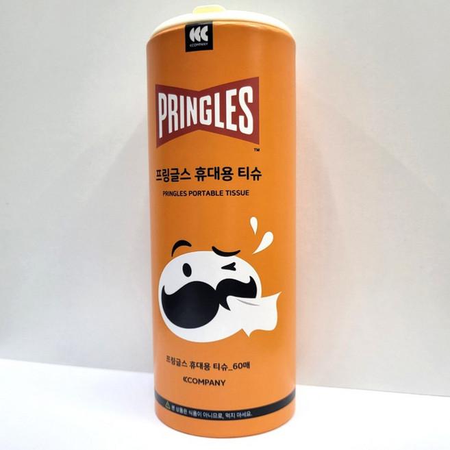 [리빙오브] 프링글스 휴대용 티슈 3개 색상랜덤 여행용 차박 캠핑, 3세트, 60매