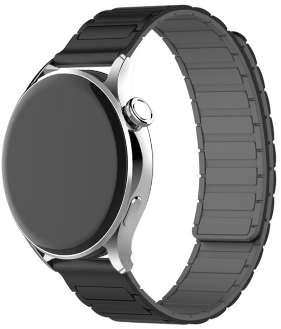 포스워백 갤럭시 스마트 워치 호환 마그네틱 자석 스트랩, 블랙