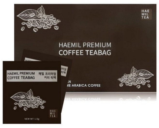 (형제)해밀 프리미엄 원두커피 티백 가정용 숙박업소용, 1.5g, 100개입, 1박스