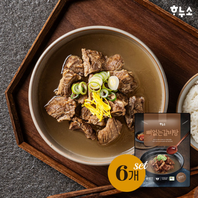 하누소 뼈없는 갈비탕 700g 6팩, 6개