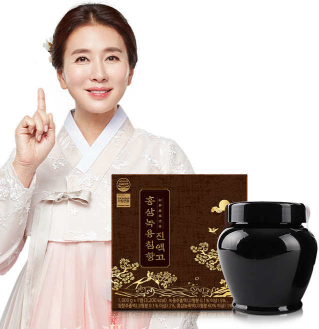 프리미엄 홍삼녹용침향진액고 [대용량] 1kg (고급쇼핑백+전용스푼+고급케이스) premium gift, 1개