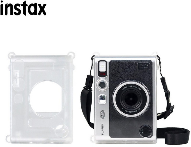 인스탁스 미니 에보 EVO 투명케이스 (스트랩포함), 1개