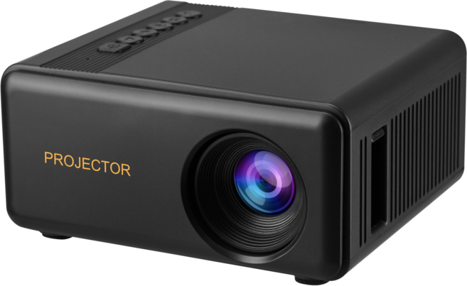 ANYOU 프로젝터 가정용 프로젝터 마이크로 프로젝터 침실 거실, M4 블랙