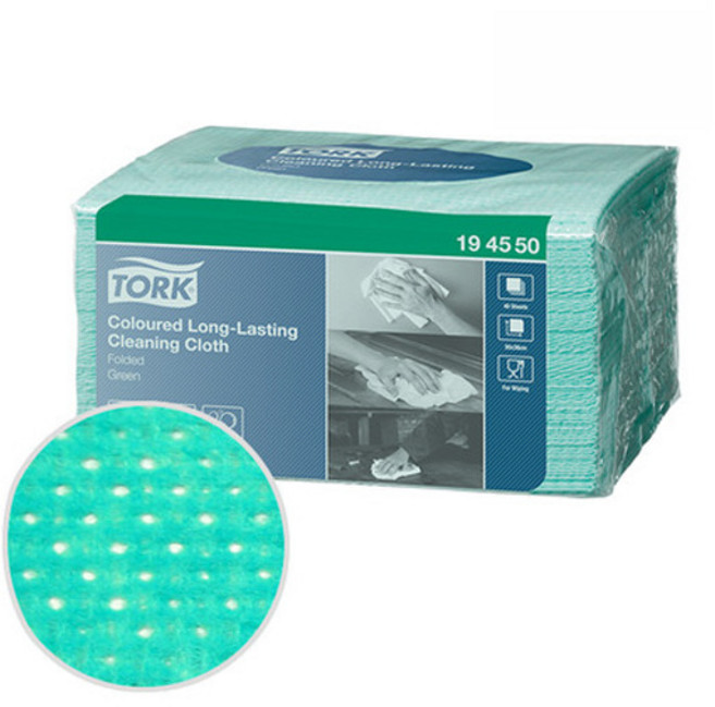 토크 빨아쓰는 위생 키친타올 컬러 그린 40매 X 8팩