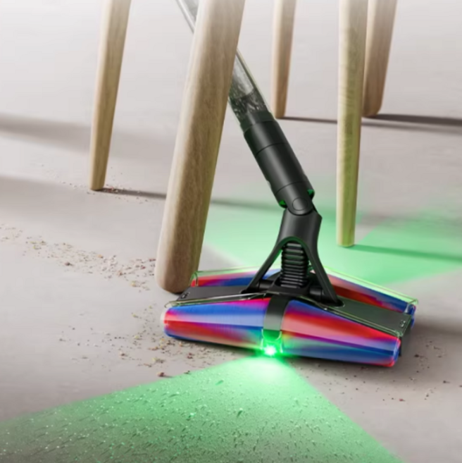 호환 다이슨 청소기 헤드 듀얼 소프트롤러 더블헤드 V7 V8 V10 V11 V15 초록 빛 레이져 최신형, 1개