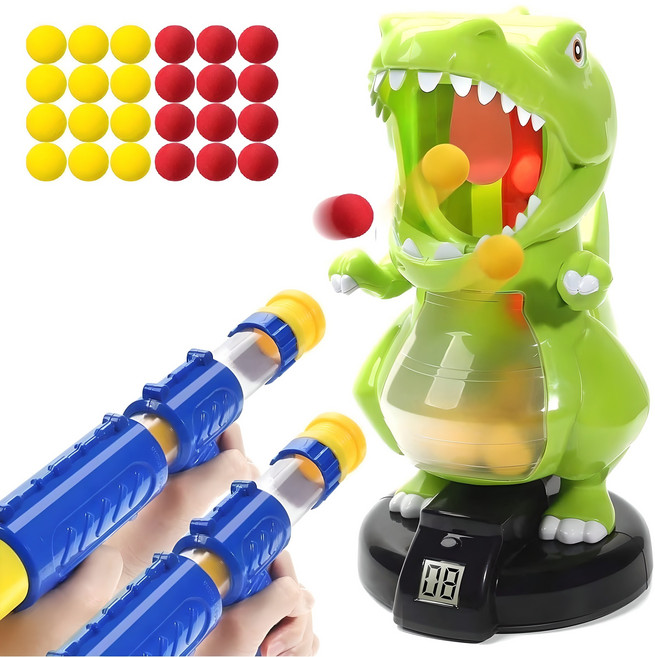 공룡기 헝그리 공룡 사격완구, 혼합색상, 1세트