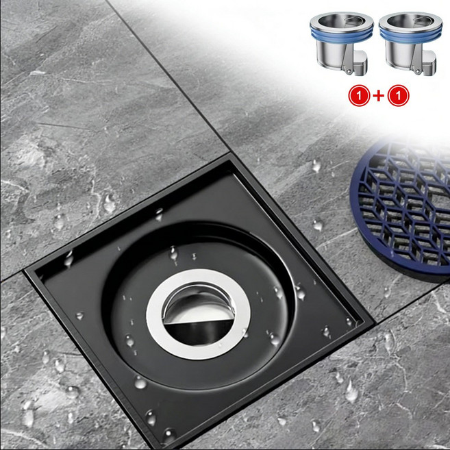 차단 하수구 배수구트랩 황동 고급형, 은색