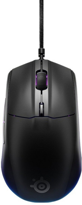 스틸시리즈 Rival 3 Gen2 유선 게이밍 마우스, Dark black, RiVAL/세대