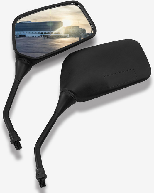 MOXI 오토바이 백미러 10mm YD 블랙 사이드미러 HK8, 1세트