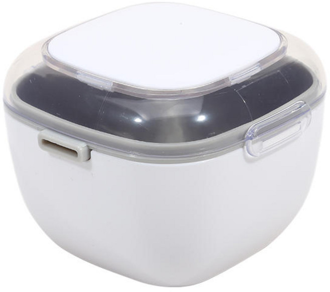 1pcs 휴대용 입 가드 상자 리테이너 케이스 구강 청소 틀니 보관 치아 정렬 장치 교정기, 01 White, 1개, 1개