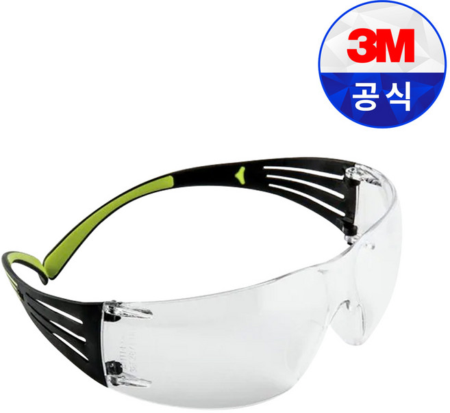3M SF401AF 보안경 보호 안경 투명 김서림 방지 산업 안전, 1개
