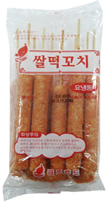 쫀득말랑 쌀떡꼬치 900g(90gX10개), 900g, 2개