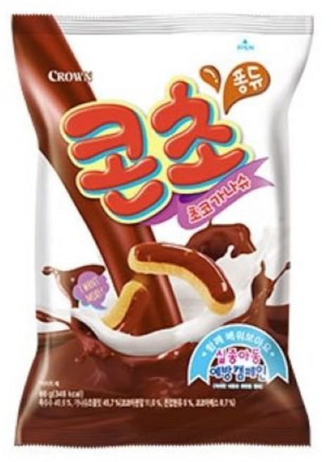 콘초 초코가나슈 옥수수스낵, 66g, 2개