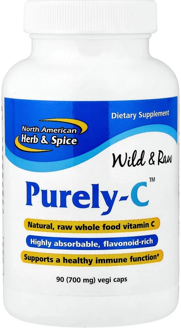 North American Herb & Spice Purely-C 700mg 베지캡슐 90정, North American Herb & Spice, P, 4개 - 쿠팡