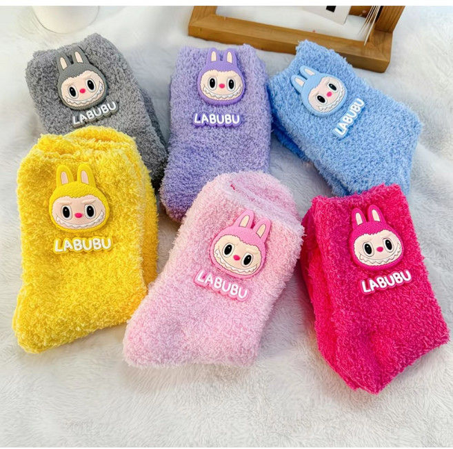 라라부부 극세사 수면양말 귀여운 캐릭터 겨울양말