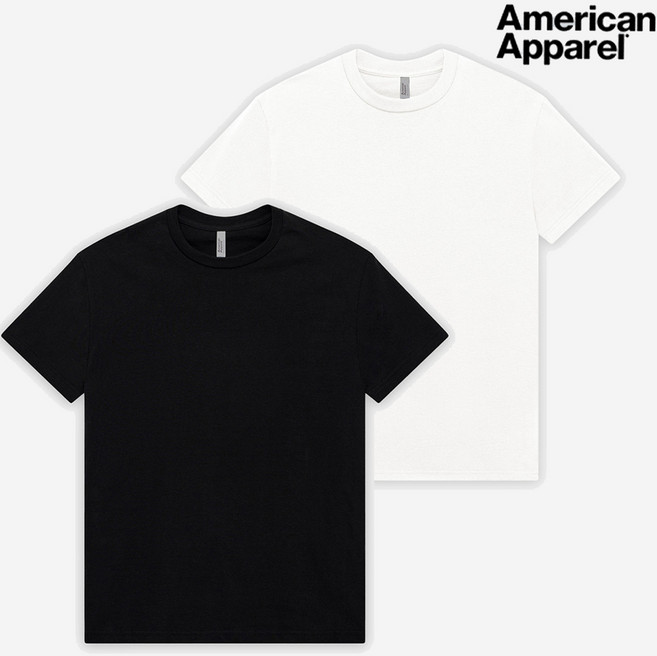 [2PACK] 트리플에이 AAA 1301 무지 18수 레이어드 반팔 티셔츠