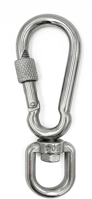 카라비너 잠금 퀵링크 스크류 슈벨비너 강철 비나, 1개, 스텐