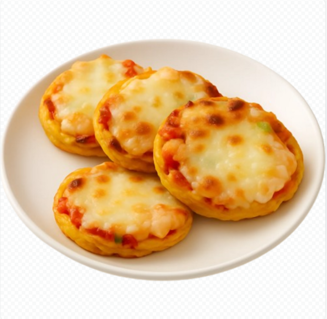 생감자도우 수제 치즈 감자채전 피자 감자전 부침개, 3개, 140g