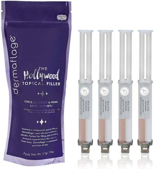 더마플라지 패인흉터 피부결함 커버 피부재현 실리콘 베이직 키트, 1세트, 08실리콘만 4팩-Golden Fair