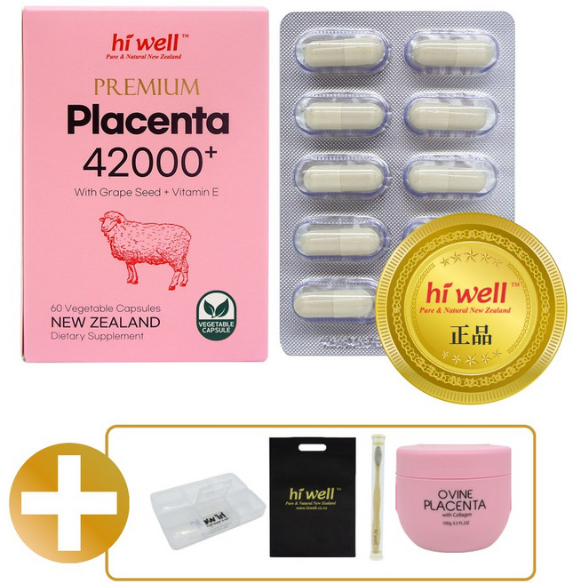하이웰 프리미엄 플라센타 42000 양태반 60캡슐, 60정, 1개