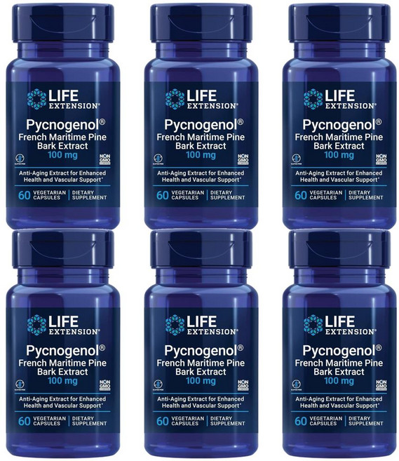 라이프 익스텐션 피크노제놀 100mg 60정, 6개