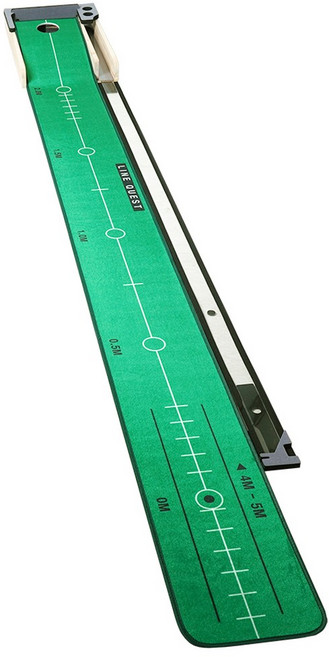 라인퀘스트 p5 퍼팅 연습기 퍼터 매트, 그린, 1개