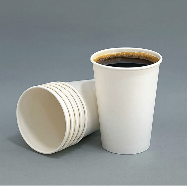 눈꽃나무 국내산 13온스 테이크아웃 두꺼운 종이컵, 1개, 500개