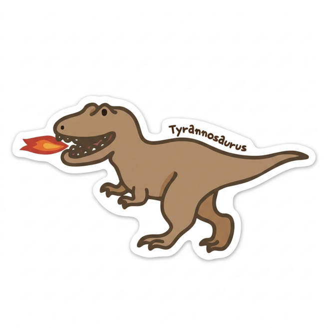 바로 귀여운 핸드폰 그립톡 공룡 스마트톡, 1개, 티라노사우루스