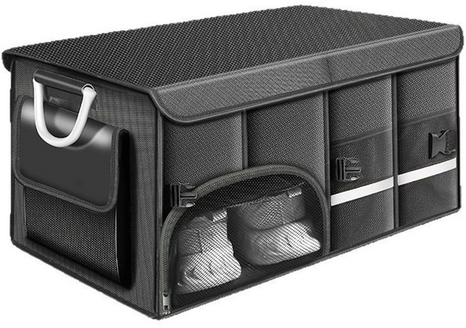 클레버 차량용 다용도 수납 박스 72L, [블랙] 60x35x30cm