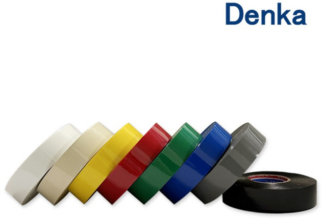 덴카 전기절연 테이프 101 10M (1묶음10개) 8가지컬러 색상선택 일본, 노랑, 1개