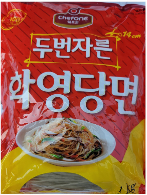 쉐프원두번자른화영당면1kg/청정원x8개, 8개, 1kg