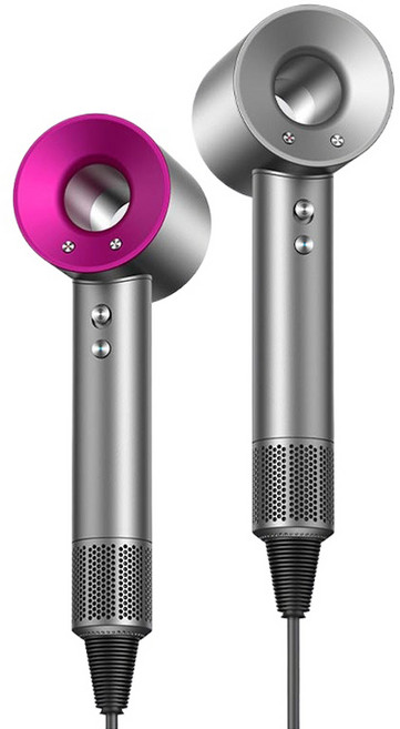 負離子吹風機 110V 恆溫護髮 67m/s 快速乾髮 輕巧靜音, 高級灰, dyaan電吹風（5吹嘴頂配版）