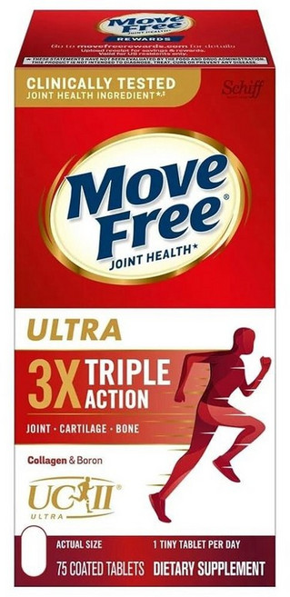 Move-Free 울트라 트리플 액션 관절 보충제 75정, 1개