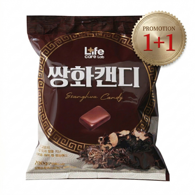 라이프케어랩 쌍화탕 캔디 건강 쌍화 목캔디 사탕 간식, 2개, 200g
