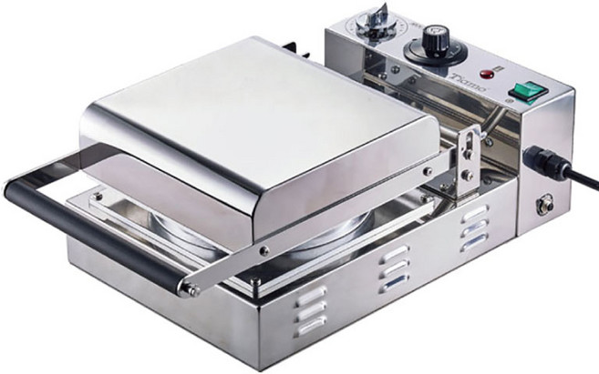 Tiamo WF-250S 商用美式單圓鬆餅機 220V 900W, HG7297S 科技銀/ 拋光版