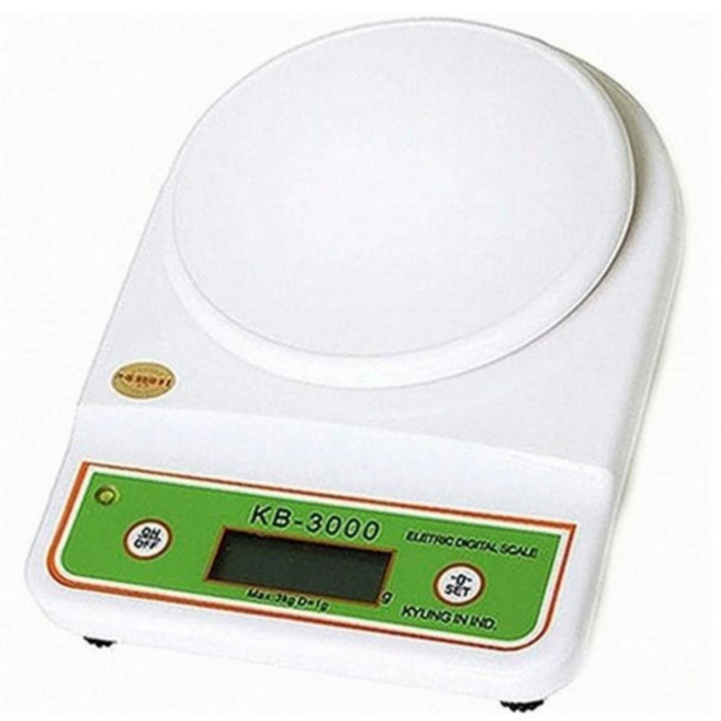 경인 디지털 저울 KB-3000 주방용 정밀 전자저울 3kg