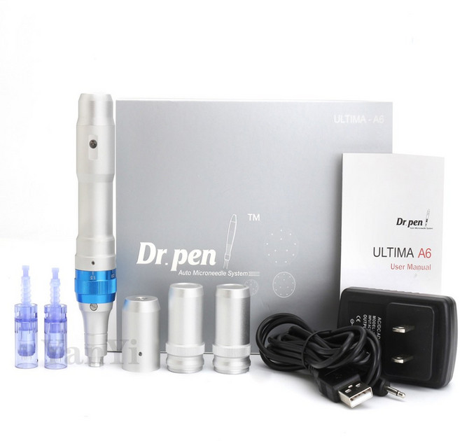 mts 닥터펜 니들 더마펜 Dr 기계 pen Dr 더마 스탬프 A6 바늘, 닥터펜 A6 w 충전 버전
