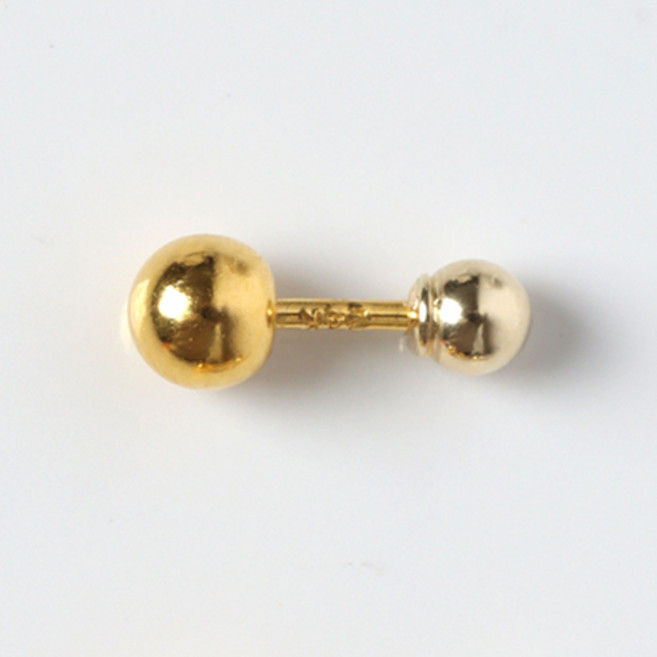 24K 순금 볼피어싱 (4mm 순금볼+14K 잠금볼)