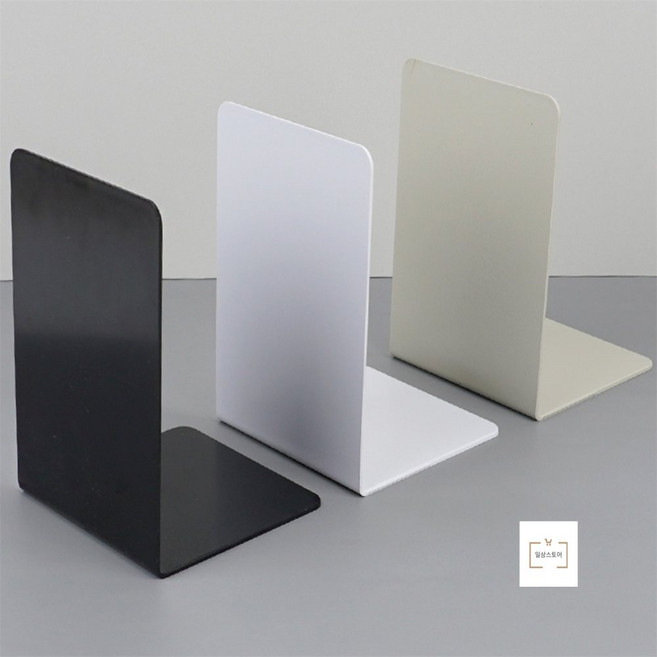 데일리쉬1 북엔드 1P 책꽂이정리함, 블랙