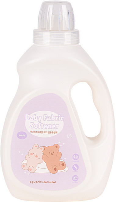 아가드X돗투돗 아기 섬유유연제 유아 고농축 세탁 섬유유연제 약산성, 1개, 1.5L