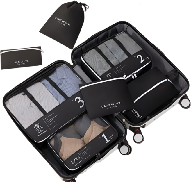 모어벨 여행용 7종 수납 세트 파우치