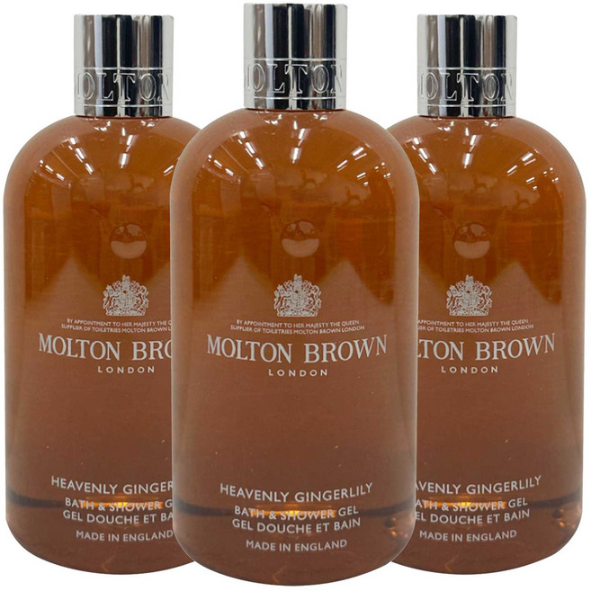 몰튼브라운 헤븐리 진저릴리 배스 앤 샤워 젤, 3개, 300ml