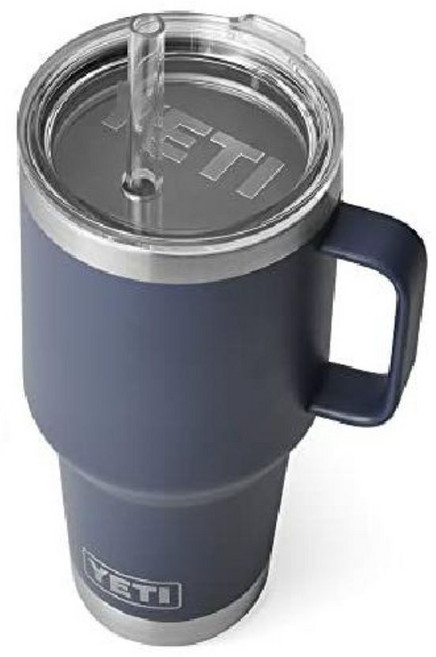예티 YETI 램블러 빨대 머그스텐 텀블러 25온스, Navy, 42온스, 1개