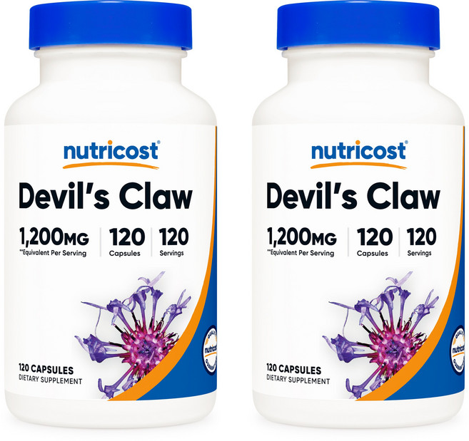 뉴트리코스트 악마의 발톱 데빌스 클로 1200mg 120캡슐, 120정, 2개, 120정