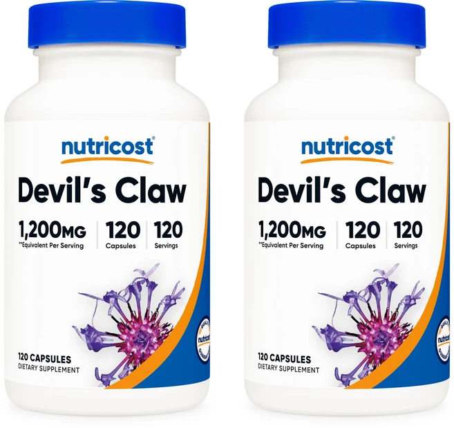 뉴트리코스트 악마의 발톱 데빌스 클로 1200mg 120캡슐, 120정, 2개, 120정 - 쿠팡