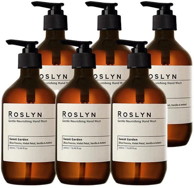 로즐린 젠틀너리싱 핸드워시 스윗가든, 6개, 500ml